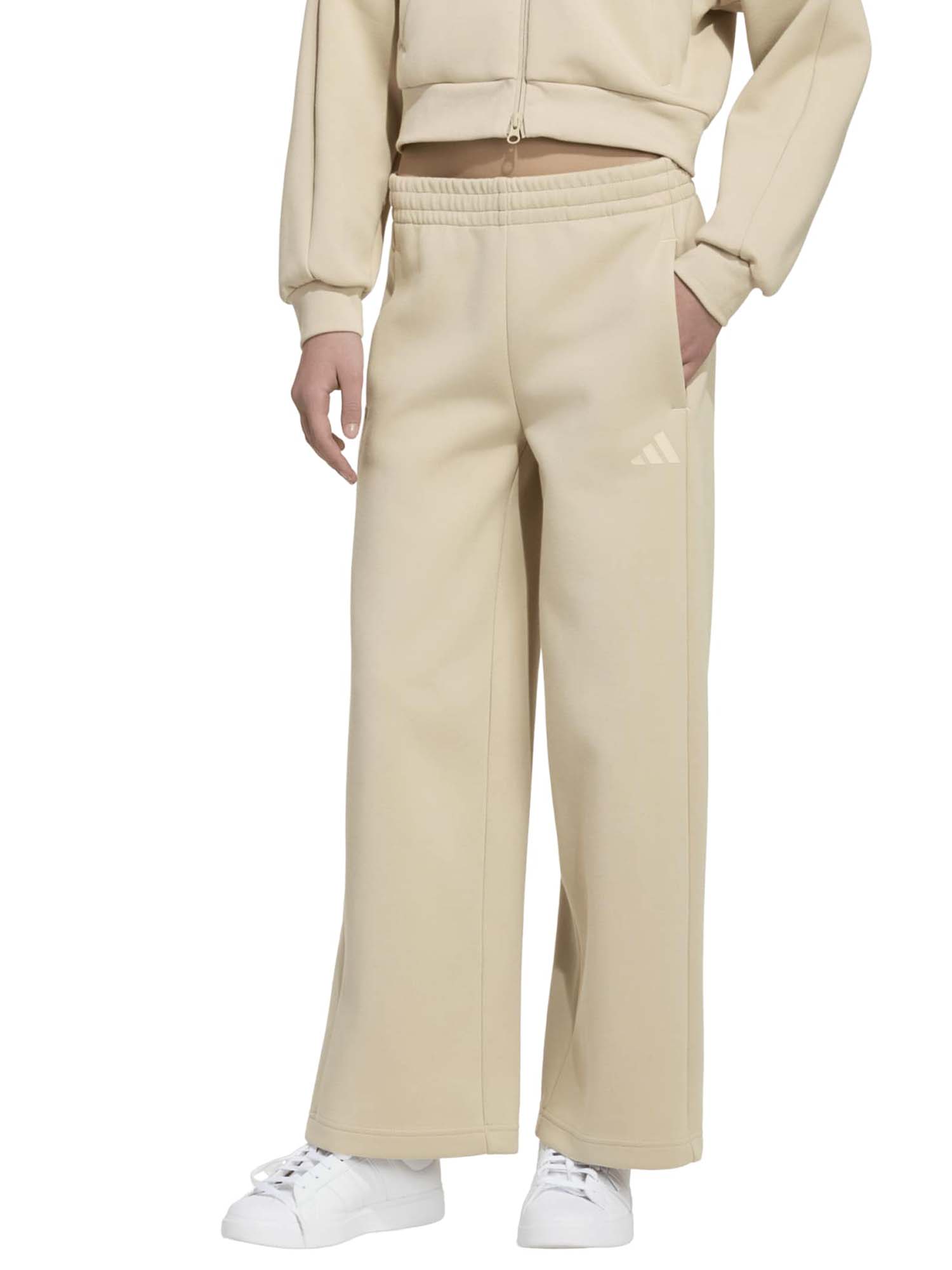 Pantalone beige unisex bambino Adidas Kq6158 Khath